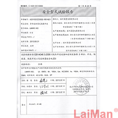 安全型式試驗報告