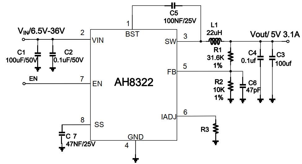 12v轉變5v3A電源模塊_12v轉5v